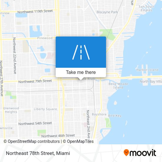 Northeast 78th Street map