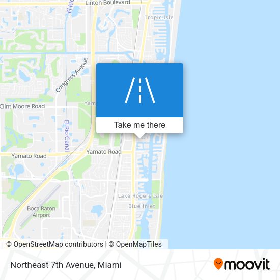 Mapa de Northeast 7th Avenue