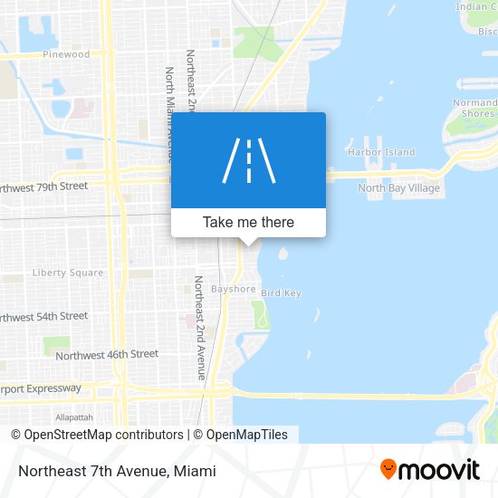 Mapa de Northeast 7th Avenue
