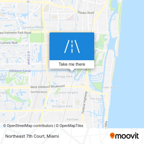 Northeast 7th Court map