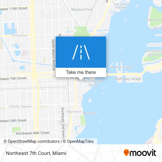 Northeast 7th Court map