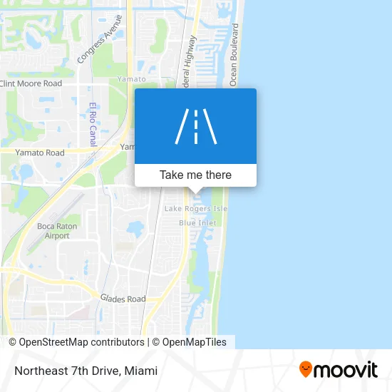 Northeast 7th Drive map