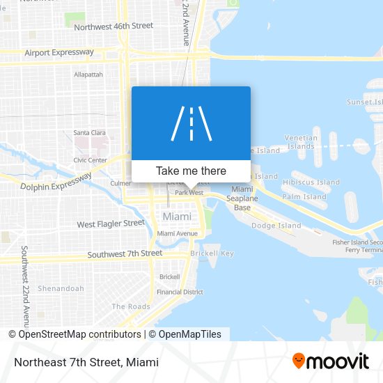 Northeast 7th Street map