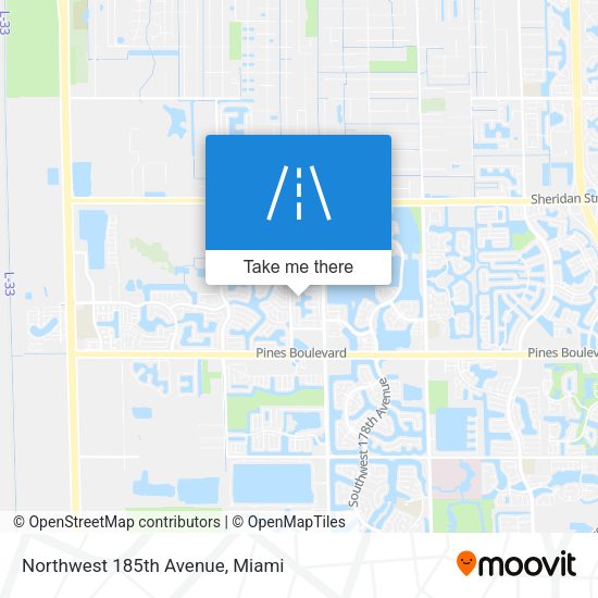 Northwest 185th Avenue map