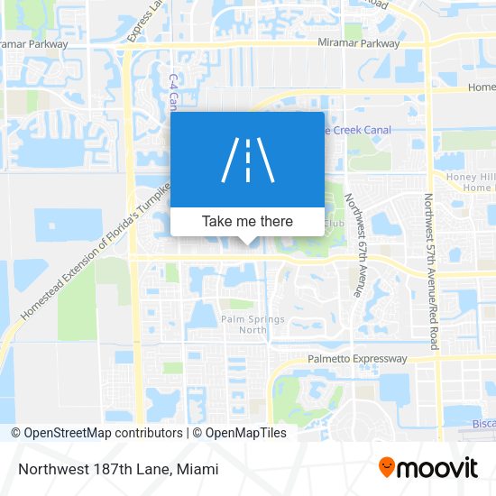 Mapa de Northwest 187th Lane