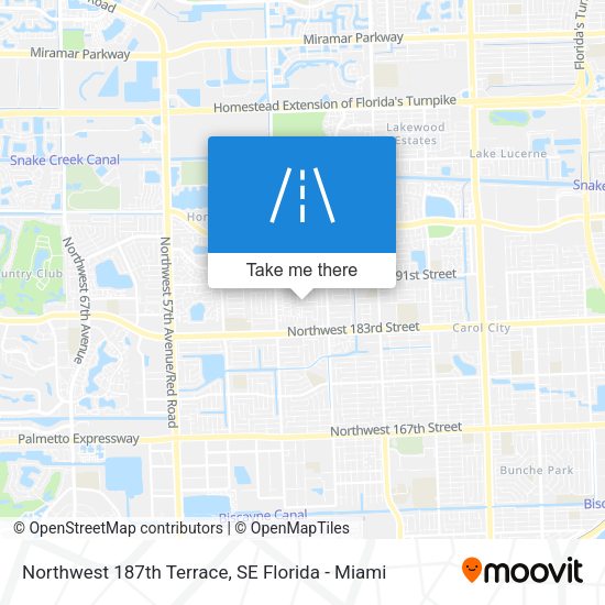 Mapa de Northwest 187th Terrace