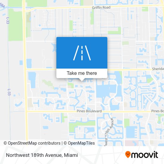 Northwest 189th Avenue map