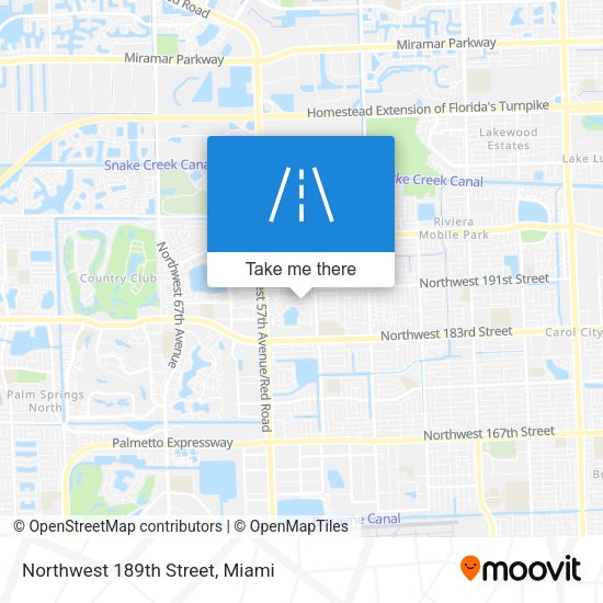 Mapa de Northwest 189th Street