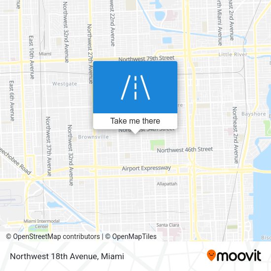 Mapa de Northwest 18th Avenue