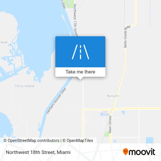 Mapa de Northwest 18th Street
