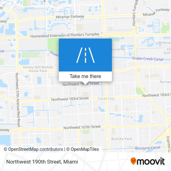 Mapa de Northwest 190th Street
