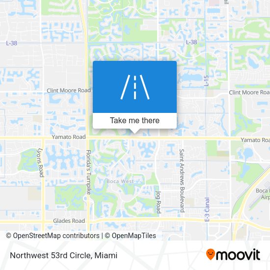 Northwest 53rd Circle map