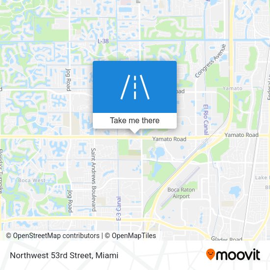 Northwest 53rd Street map