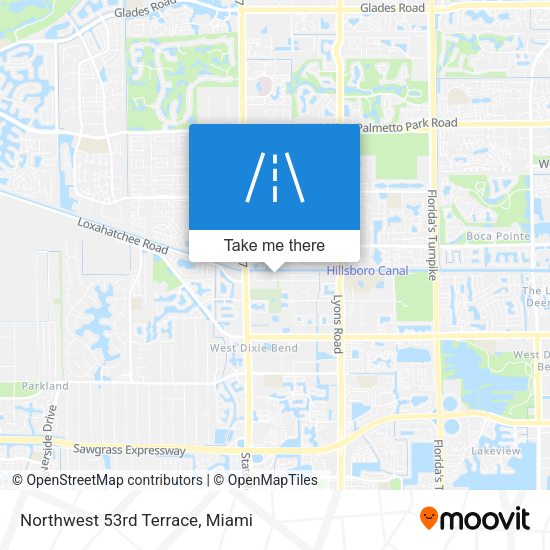 Northwest 53rd Terrace map