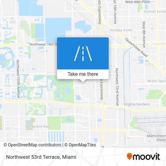 Mapa de Northwest 53rd Terrace