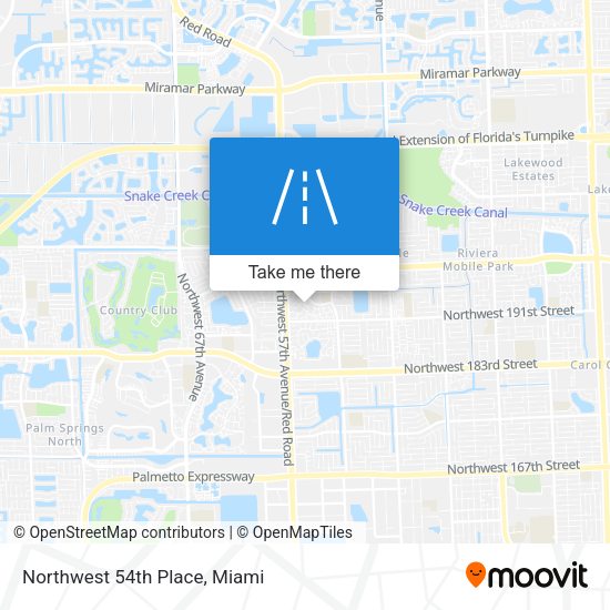Mapa de Northwest 54th Place