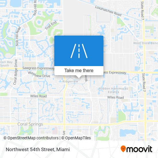 Northwest 54th Street map