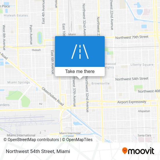 Northwest 54th Street map