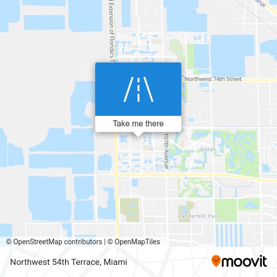 Northwest 54th Terrace map