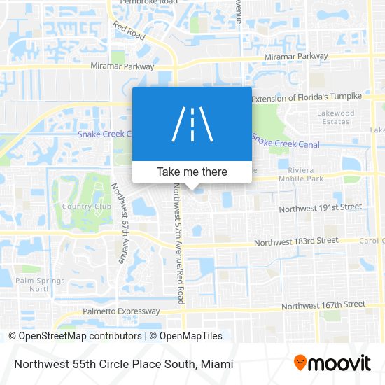 Mapa de Northwest 55th Circle Place South