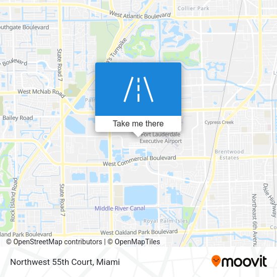Northwest 55th Court map