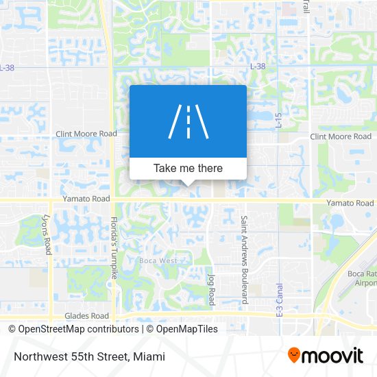 Mapa de Northwest 55th Street