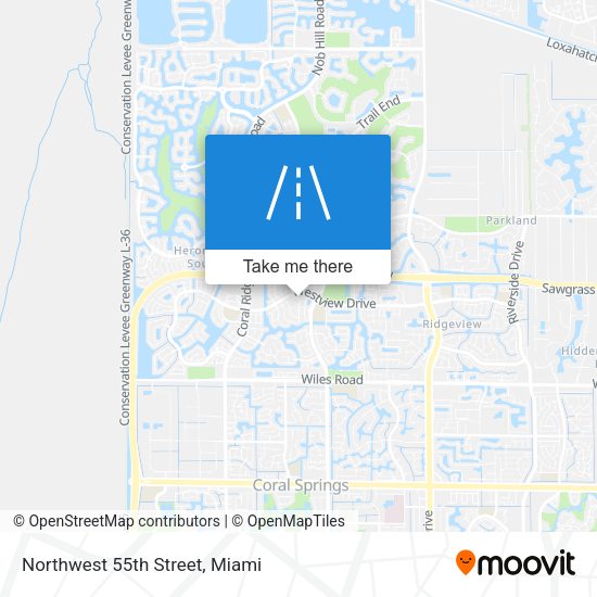 Mapa de Northwest 55th Street