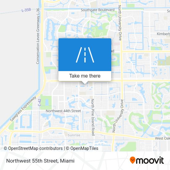 Mapa de Northwest 55th Street