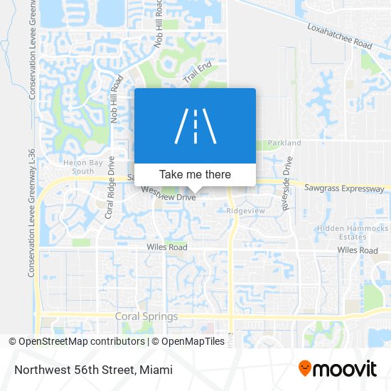 Northwest 56th Street map