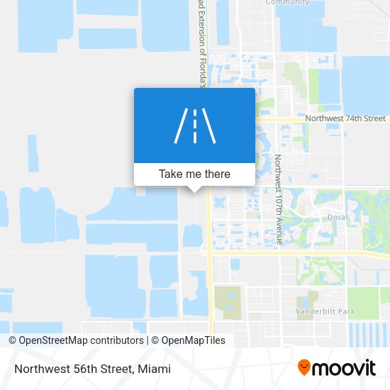 Northwest 56th Street map