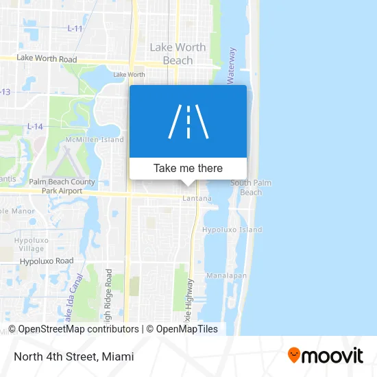 Mapa de North 4th Street