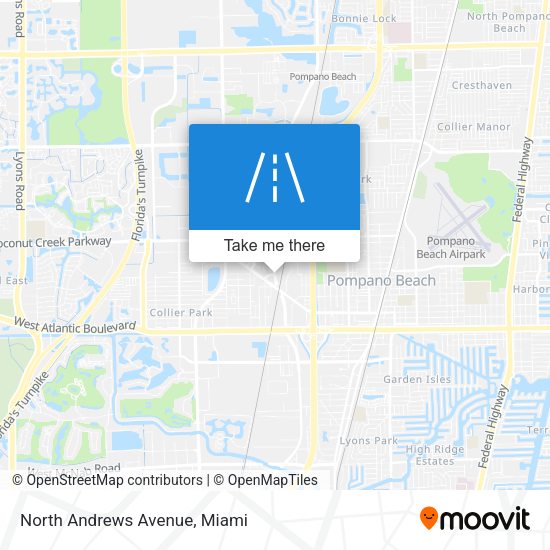 Mapa de North Andrews Avenue