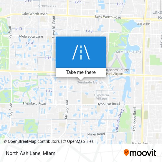 Mapa de North Ash Lane