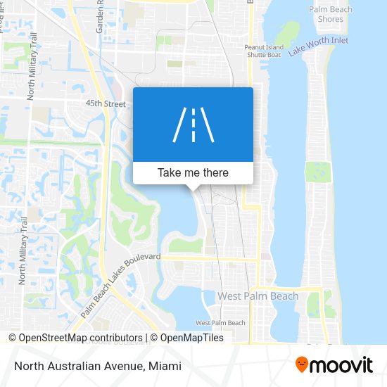 North Australian Avenue map