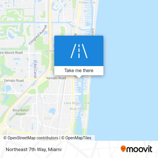 Northeast 7th Way map