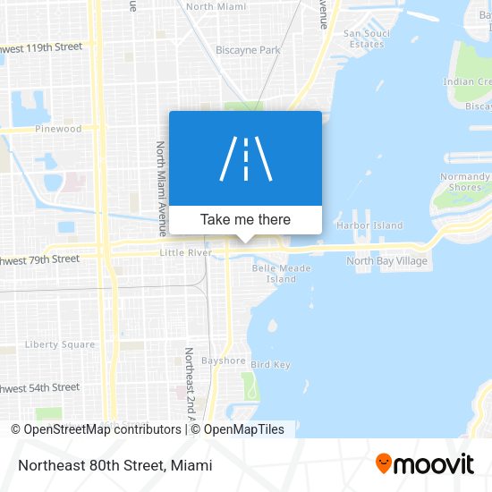 Northeast 80th Street map