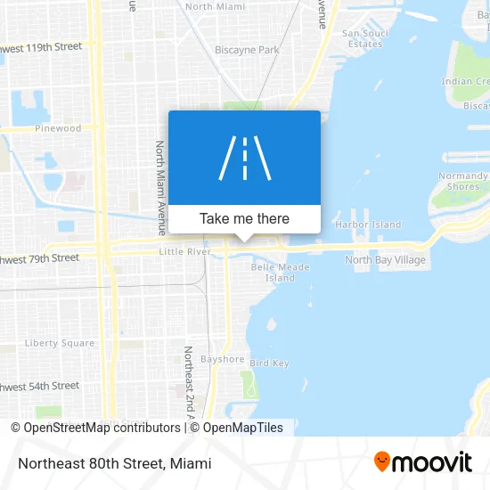 Northeast 80th Street map