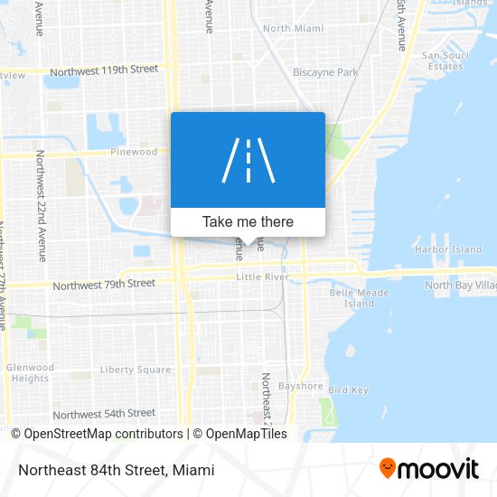 Northeast 84th Street map