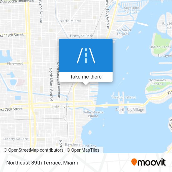 Mapa de Northeast 89th Terrace