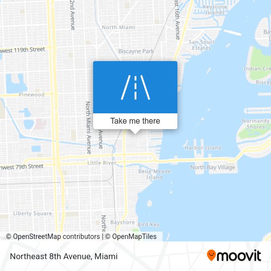 Northeast 8th Avenue map