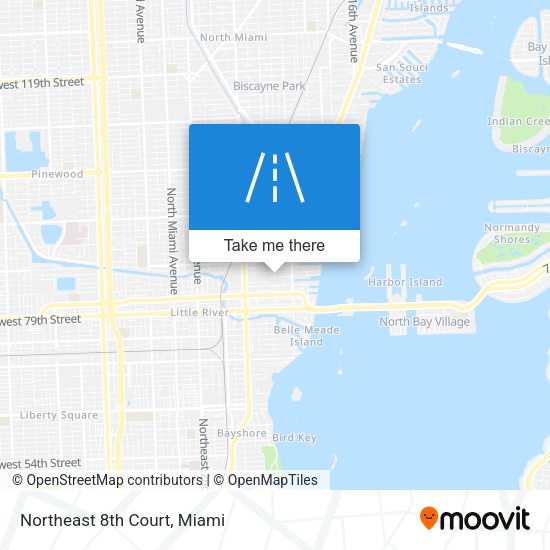 Northeast 8th Court map