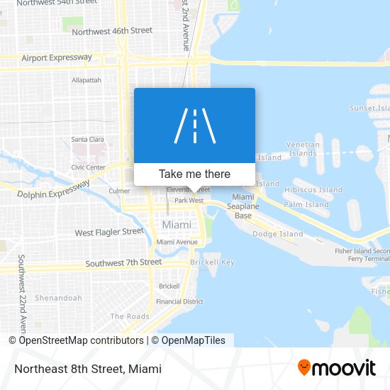 Mapa de Northeast 8th Street