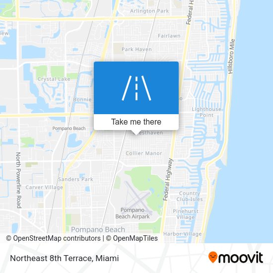 Northeast 8th Terrace map