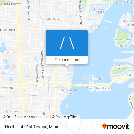 Mapa de Northeast 91st Terrace