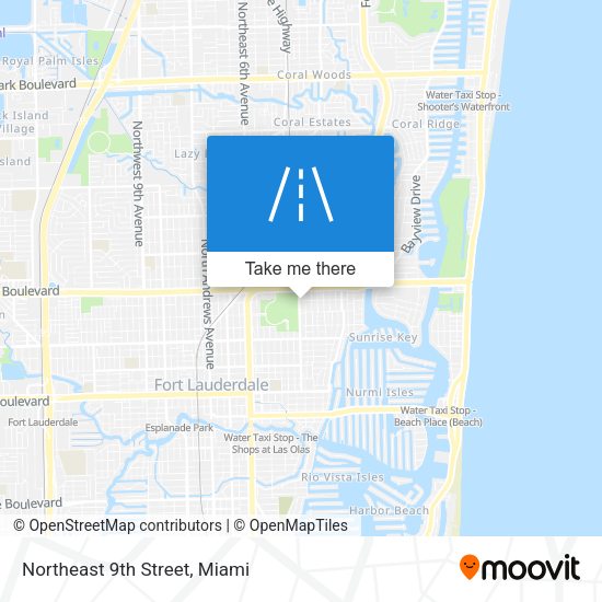 Mapa de Northeast 9th Street