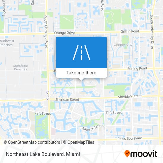 Northeast Lake Boulevard map
