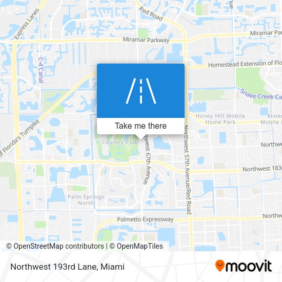 Mapa de Northwest 193rd Lane