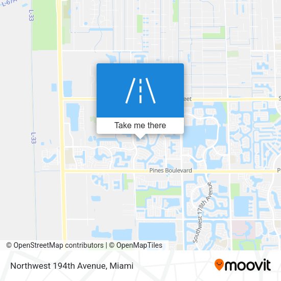 Northwest 194th Avenue map