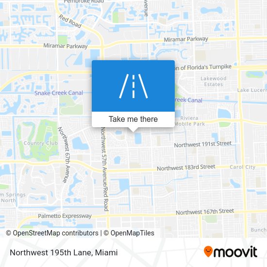 Northwest 195th Lane map