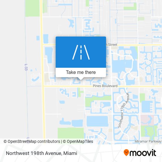 Northwest 198th Avenue map